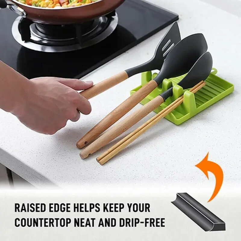 1pc Kitchen Cooking Holder Silicone Spoon Rest Utensil Spatula Holder Heat Resistant Kitchen Cooking Tools
1pc Kitchen Cooking Holder Silicone Spoon Rest Utensil Spatula Holder Heat Resistant Kitchen Cooking Tools