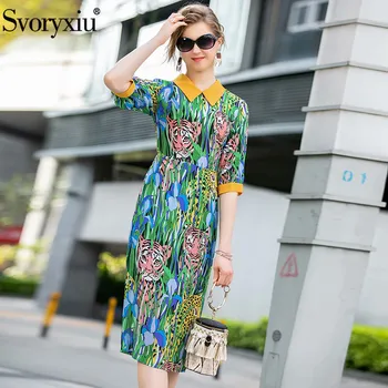 Svoryxiu 2020 Runway Designer Summer Party Fashion Dress Women's Half Sleeve Cartoon Animal Print Plus Size Dresses XXL
Svoryxiu 2020 Runway Designer Summer Party Fashion Dress Women's Half Sleeve Cartoon Animal Print Plus Size Dresses XXL