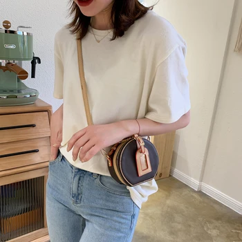 Creative Retro Round Shoulder Bag Classic Texture Delicate Design Women PU Leather Elegant Mini Messenger Purse Handbag
Creative Retro Round Shoulder Bag Classic Texture Delicate Design Women PU Leather Elegant Mini Messenger Purse Handbag