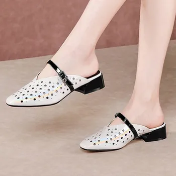 2020 Summer New Solid Genuine Leather Peep Toe low Heels Women Sandals Slip On Pumps Rome Party Casual Shoes Woman
2020 Summer New Solid Genuine Leather Peep Toe low Heels Women Sandals Slip On Pumps Rome Party Casual Shoes Woman