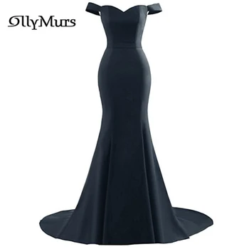 Off The Shoulder Formal Bridesmaid Dresses LR968 Boat Neck Mermaid Wedding Guest Gowns Solid Pink Women Party Dress 2020 
Off The Shoulder Formal Bridesmaid Dresses LR968 Boat Neck Mermaid Wedding Guest Gowns Solid Pink Women Party Dress 2020