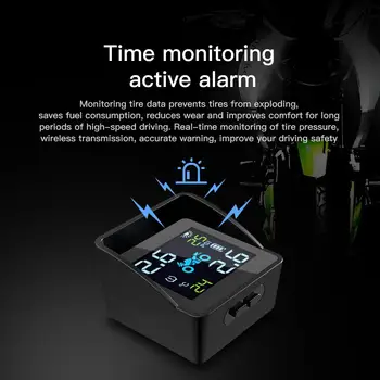 Vehemo 2PCS Sensor TPMS Tire Pressure Monitoring System Tire Pressure Alarm Motorbike Tire Pressure Monitoring Solar Energy
Vehemo 2PCS Sensor TPMS Tire Pressure Monitoring System Tire Pressure Alarm Motorbike Tire Pressure Monitoring Solar Energy