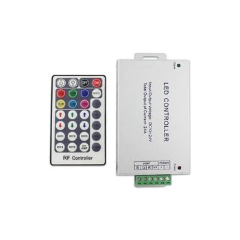 RGB LED Controller Dimmer DC12-24V 12A 3 Channel 28 Keys Wireless RF Remote Control with DIY Mode for RGB Strip Lights 
RGB LED Controller Dimmer DC12-24V 12A 3 Channel 28 Keys Wireless RF Remote Control with DIY Mode for RGB Strip Lights