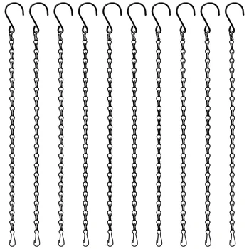 20x 19.7 Inch/ 50cm Black Chain Flower Pot Baskets Replace Chain Hangers for Bird Feeders, Flower Troughs
20x 19.7 Inch/ 50cm Black Chain Flower Pot Baskets Replace Chain Hangers for Bird Feeders, Flower Troughs