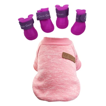 Purple S, Pet Shoes Booties Rubber Dog Waterproof Rain Boots & Warm Dog Clothes Puppy Cat Jacket Sweater Clothes S Pink
Purple S, Pet Shoes Booties Rubber Dog Waterproof Rain Boots & Warm Dog Clothes Puppy Cat Jacket Sweater Clothes S Pink
