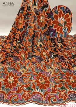 Anna burnt orange african velvet lace fabric 2020 high quality embroidered french sequins laces nigerian mesh fabrics for sewing
Anna burnt orange african velvet lace fabric 2020 high quality embroidered french sequins laces nigerian mesh fabrics for sewing