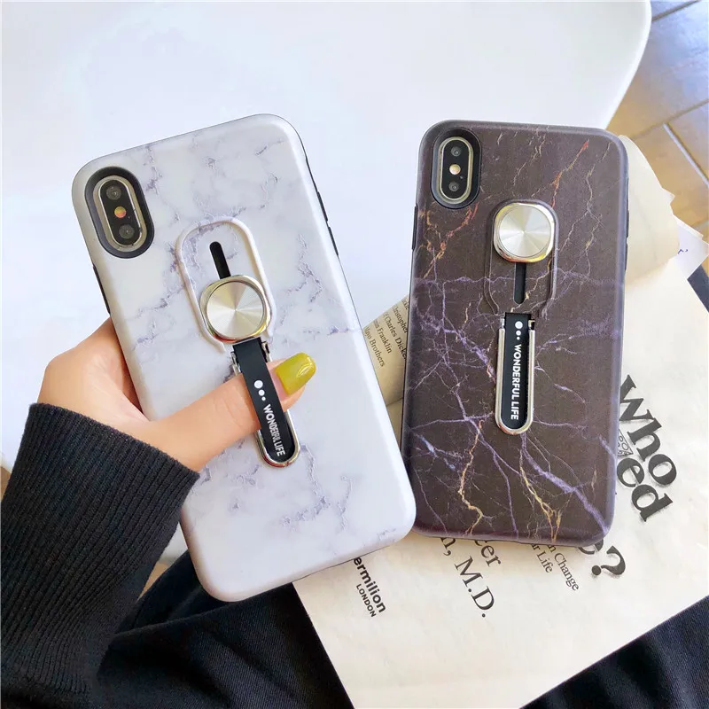 For iphone 6 7 8 Plus X XR XSMAX Marble Soft silicon Ring Phone Case For iphone 11 11pro 11proMAX Case Hide Stand Holder Cover
For iphone 6 7 8 Plus X XR XSMAX Marble Soft silicon Ring Phone Case For iphone 11 11pro 11proMAX Case Hide Stand Holder Cover