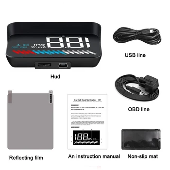 Voltage Digital LED Screen Car Speedometer Windshield Fuel Consumption On-board Computer Trip Smart Projector Head Up Display
Voltage Digital LED Screen Car Speedometer Windshield Fuel Consumption On-board Computer Trip Smart Projector Head Up Display