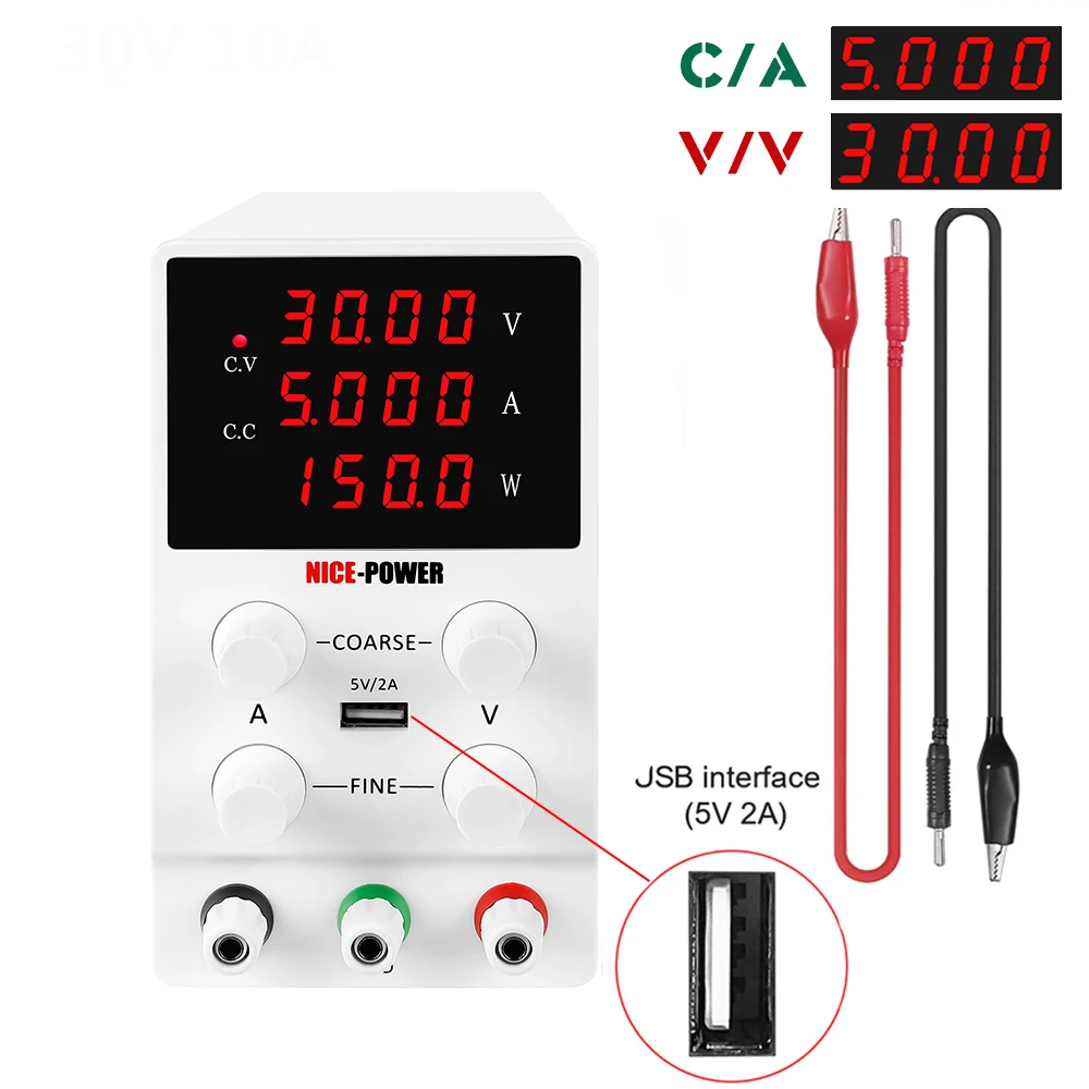 Lab Switching Power-Supply DC 30V 60V 80V 120V Adjustable Regulated Power Source Digital Voltage Stabilizer
Lab Switching Power-Supply DC 30V 60V 80V 120V Adjustable Regulated Power Source Digital Voltage Stabilizer