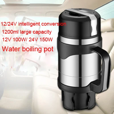 12/24V 1200ml Large Capacity Stainless Steel Car Truck Thermal Boiling Stew Cup Electric Heating Beaker Bottle Travel Kettle
12/24V 1200ml Large Capacity Stainless Steel Car Truck Thermal Boiling Stew Cup Electric Heating Beaker Bottle Travel Kettle