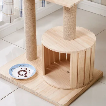 Cat Chamfer Solid Wood Cat Nest Cat Tree One-piece Cat Nest Cat House Cat Claws Grinding Toy Climbing Cat Chamfer Jumping Platfo
Cat Chamfer Solid Wood Cat Nest Cat Tree One-piece Cat Nest Cat House Cat Claws Grinding Toy Climbing Cat Chamfer Jumping Platfo