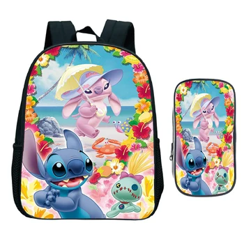 Children 12 Inch Cute Stitch Kindergarten Backpack Bookbag Kids School Bag Child Start School Gift(2pcs Set/Rucksack+Pen Bag) 
Children 12 Inch Cute Stitch Kindergarten Backpack Bookbag Kids School Bag Child Start School Gift(2pcs Set/Rucksack+Pen Bag)