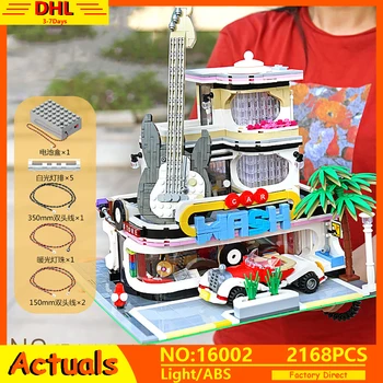 MOC City Street Series The Guitar Shop With Led Light Model Building Blocks Bricks Compatible Lepining Creator Expert Toys Gifts
MOC City Street Series The Guitar Shop With Led Light Model Building Blocks Bricks Compatible Lepining Creator Expert Toys Gifts