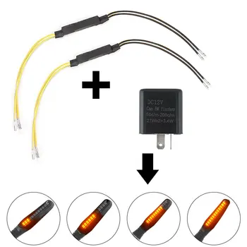 Motorcycle LED Turn Signal Indicator Load Resistor Decoder & 2-Pin Unit Adjustable Flasher Blinker Relay Moto Accessories 12V
Motorcycle LED Turn Signal Indicator Load Resistor Decoder & 2-Pin Unit Adjustable Flasher Blinker Relay Moto Accessories 12V