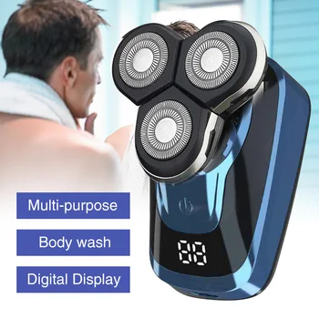 Men Multifunctional 3 Headed Washable Strong Power Digital Display Rotary Razor Electric Shaver Home Travel Cordless Gift
Men Multifunctional 3 Headed Washable Strong Power Digital Display Rotary Razor Electric Shaver Home Travel Cordless Gift