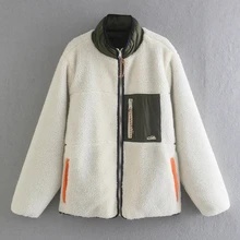 Maxdutti Jacket Women Fashion Winter Parka Coat High Street Vintage Loose Patchwork Color Contrast Zippers Fleece Coat Bomber 
Maxdutti Jacket Women Fashion Winter Parka Coat High Street Vintage Loose Patchwork Color Contrast Zippers Fleece Coat Bomber