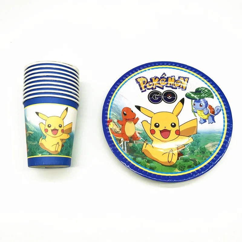 20Pcs Pokemon Go Kids Birthday Party Cartoon Disposable Tableware Sets Pikachu Paper Cup Plate Girls Party Decoration Supplies
20Pcs Pokemon Go Kids Birthday Party Cartoon Disposable Tableware Sets Pikachu Paper Cup Plate Girls Party Decoration Supplies