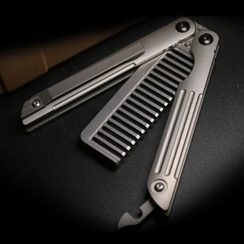 A181 Double-headed butterfly comb comb Pure titanium comb Titanium TC4 alloy EDC practice training Decompression play tool
A181 Double-headed butterfly comb comb Pure titanium comb Titanium TC4 alloy EDC practice training Decompression play tool