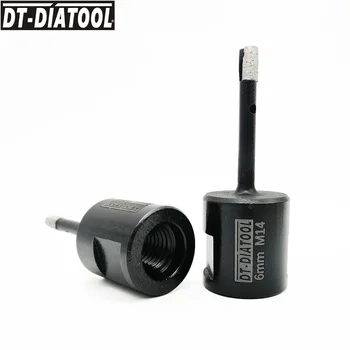 DT-DIATOOL 2pcs/pk Dia 6mm M14 Multi Purpose Diamond Drill Core Bits Hole Saw For Hard Granite Marble Concrete Drilling Bits
DT-DIATOOL 2pcs/pk Dia 6mm M14 Multi Purpose Diamond Drill Core Bits Hole Saw For Hard Granite Marble Concrete Drilling Bits