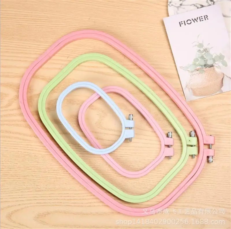 Sewing Accessories Square Plastic Embroidery Hoops Frame Set Plastic Embroidery Hoop Ring For DIY Cross Stitch Needle Craft Tool
Sewing Accessories Square Plastic Embroidery Hoops Frame Set Plastic Embroidery Hoop Ring For DIY Cross Stitch Needle Craft Tool