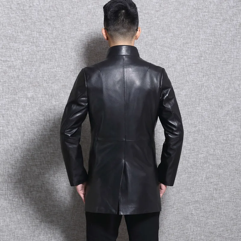 Genuine Leather Jacket Men Long Sheepskin Coat Spring Autumn Slim Windbreaker Real Leather Jackets L16C3105 KJ2243
Genuine Leather Jacket Men Long Sheepskin Coat Spring Autumn Slim Windbreaker Real Leather Jackets L16C3105 KJ2243