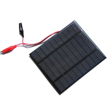 5V 2.5W Mini Solar Panels+Crocodile Clip For 3.7V Battery Charger Solar Cell DIY Solar Chager 150*130MM 2pcs/lot NEW 
5V 2.5W Mini Solar Panels+Crocodile Clip For 3.7V Battery Charger Solar Cell DIY Solar Chager 150*130MM 2pcs/lot NEW