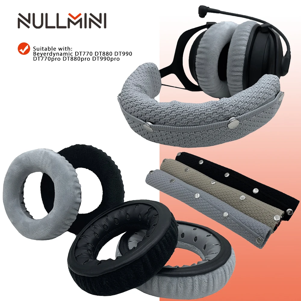 NullMini Сменные бархатные накладки для наушников Beyerdynamic DT770 DT880 DT990 DT770pro DT880pro