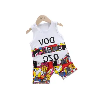 Summer Fashion Children Baby Boys Cotton Clothes Letter Patch Vest Shorts 2pcs/Sets Child Toddler Casual Wear Infant Tracksuits
Summer Fashion Children Baby Boys Cotton Clothes Letter Patch Vest Shorts 2pcs/Sets Child Toddler Casual Wear Infant Tracksuits