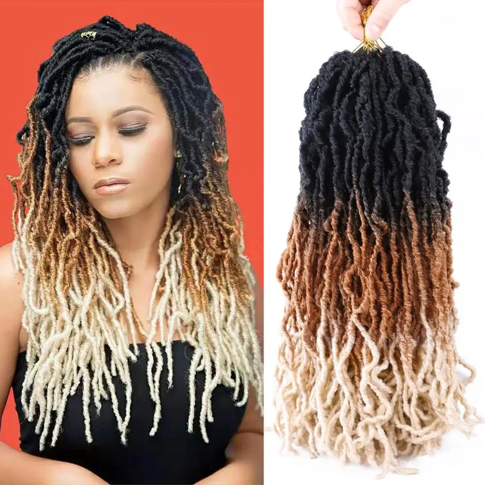 Flyteng Soft Locs Crochet Braids 21 Roots/Pack Nu Faux Locs Crochet Hair 3 Tone Ombre Synthetic Hair Extensions
Flyteng Soft Locs Crochet Braids 21 Roots/Pack Nu Faux Locs Crochet Hair 3 Tone Ombre Synthetic Hair Extensions