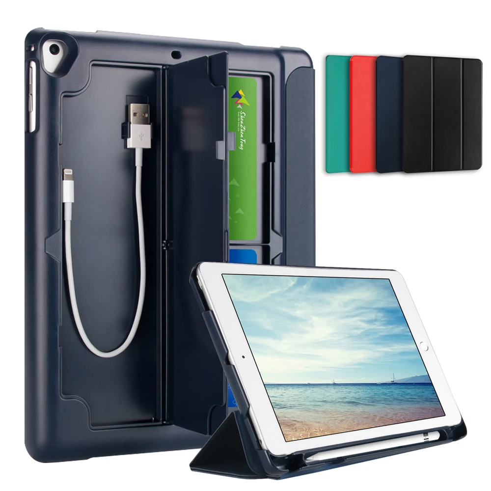 Чехол-подставка для нового iPad 9,7 дюйма 2017 2018 A1893 A1954 с держателем для карандашей, SXEGYCH чехол-подставка из искусственной кожи с автоматическим переходом в спящий режим и пробуждением
Чехол-подставка для нового iPad 9,7 дюйма 2017 2018 A1893 A1954 с держателем для карандашей, SXEGYCH чехол-подставка из искусственной кожи с автоматическим переходом в спящий режим и пробуждением