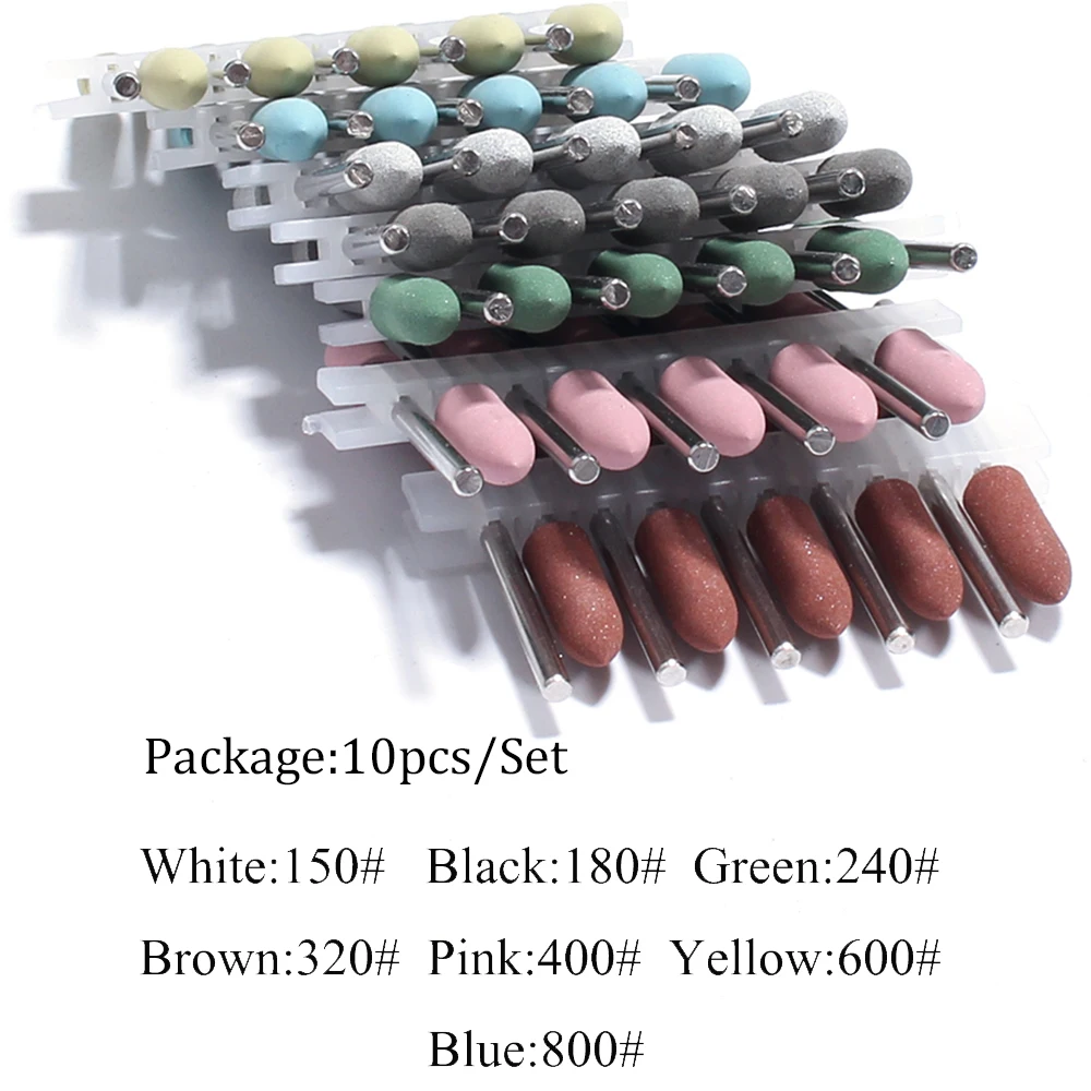 Description Picture 5 of item10pc Silicone Rotary Nail Drill Bit Rubber Manicure Drills Bit Electric Milling Cutter Burr Cuticle Polishing Tools Accessories