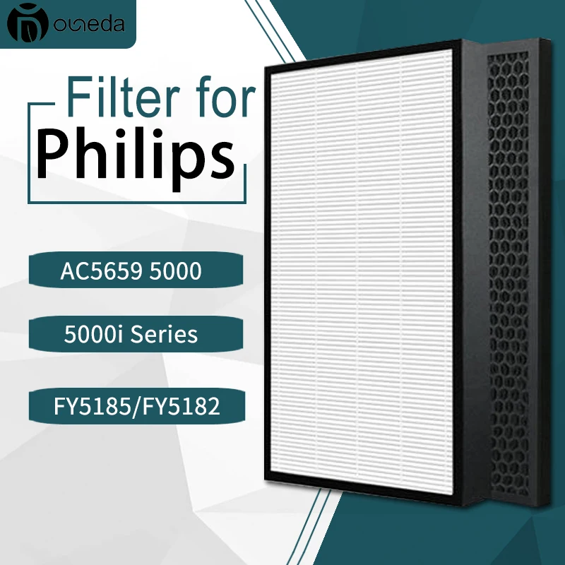 Air Purifier Hepa filter FY5185 and Activated carbon filter FY5182/30 For Philips AC5659 5000 and 5000i Series
Air Purifier Hepa filter FY5185 and Activated carbon filter FY5182/30 For Philips AC5659 5000 and 5000i Series