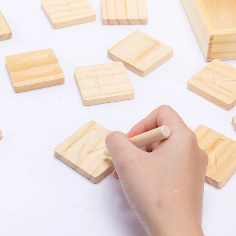 Baby Early Learning Montessori Double-sided Alphabet Groove Board Practicing Board Children Learning Wooden Toys Board
Baby Early Learning Montessori Double-sided Alphabet Groove Board Practicing Board Children Learning Wooden Toys Board