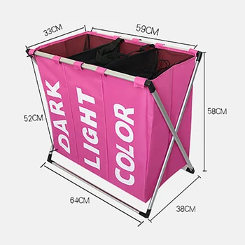 2020New Laundry Basket Dirty Clothes Storage Basket Laundry Hamper Waterproof Oxford Cloth Three Grids Classified Basket
2020New Laundry Basket Dirty Clothes Storage Basket Laundry Hamper Waterproof Oxford Cloth Three Grids Classified Basket