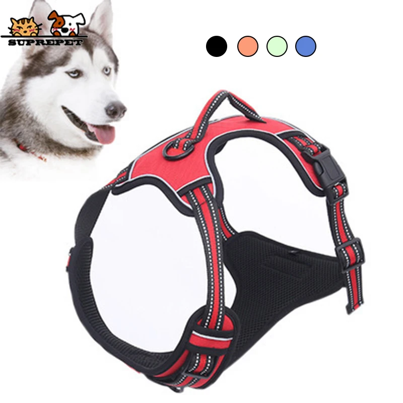 SUPREPET Pet Dog Harness Nylon Heavy Duty No Pull Dog Harness for Large Medium Small Dog Breathable Adjustable Dog Harness Vest
SUPREPET Pet Dog Harness Nylon Heavy Duty No Pull Dog Harness for Large Medium Small Dog Breathable Adjustable Dog Harness Vest