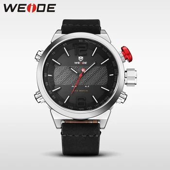 WEIDE Men Watch Analog LED Digital Display Quartz Movement Leather Strap Clocks Numeral Wristwatch Waterproof Military Men Watch
WEIDE Men Watch Analog LED Digital Display Quartz Movement Leather Strap Clocks Numeral Wristwatch Waterproof Military Men Watch