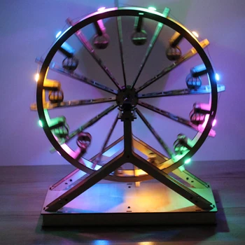 Creative DIY Wooden Assembly Model Kit Painting Rotating Handcraft Simulation Electric Ferris Wheel with Light Gift For Friends
Creative DIY Wooden Assembly Model Kit Painting Rotating Handcraft Simulation Electric Ferris Wheel with Light Gift For Friends