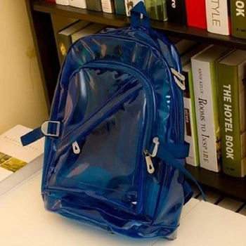 PVC Backpack Girls Shoulder Bag Fashion Solid Zipper Teenager Students Bags Fluorescent Color Plastic Bag Transparent Casual
PVC Backpack Girls Shoulder Bag Fashion Solid Zipper Teenager Students Bags Fluorescent Color Plastic Bag Transparent Casual