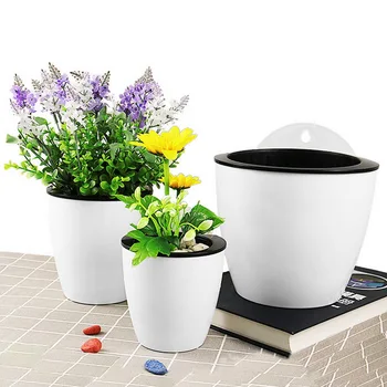 Self Watering Flower Pot Wall Hanging Resin Plastic Planter Durable For Garden Balcony DC156
Self Watering Flower Pot Wall Hanging Resin Plastic Planter Durable For Garden Balcony DC156