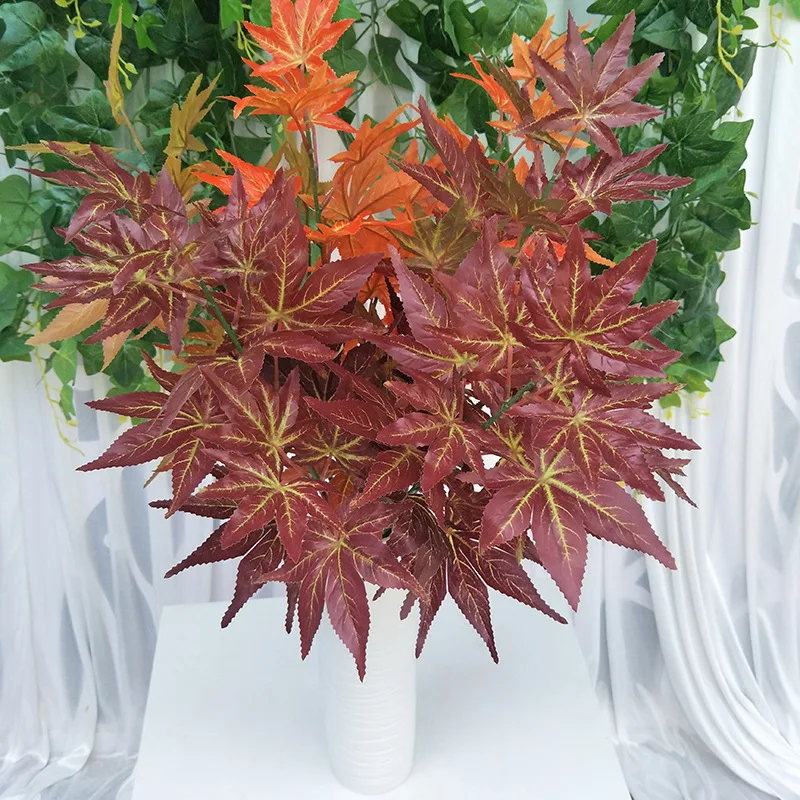 Wedding Decoration Autumn Color Simulation Maple Leaf Branch Silk Artificial Plant Home Living Room Decorative Fake Maple Leaf
Wedding Decoration Autumn Color Simulation Maple Leaf Branch Silk Artificial Plant Home Living Room Decorative Fake Maple Leaf