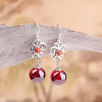 product manufacturers direct for earrings S925 pure silver jewelry fashion women's south red pomegranate red collars
product manufacturers direct for earrings S925 pure silver jewelry fashion women's south red pomegranate red collars
