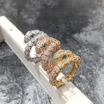 New Exaggerated Ring Single Ring Snake Scale Flashing Snake Head Open Ring Three Colors
New Exaggerated Ring Single Ring Snake Scale Flashing Snake Head Open Ring Three Colors
