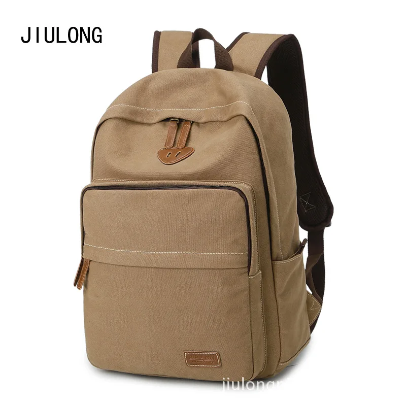 Jiulong New Style Simple Cool Canvas Backpack Casual Retro Fashion Schoolbag Big Backpack
Jiulong New Style Simple Cool Canvas Backpack Casual Retro Fashion Schoolbag Big Backpack