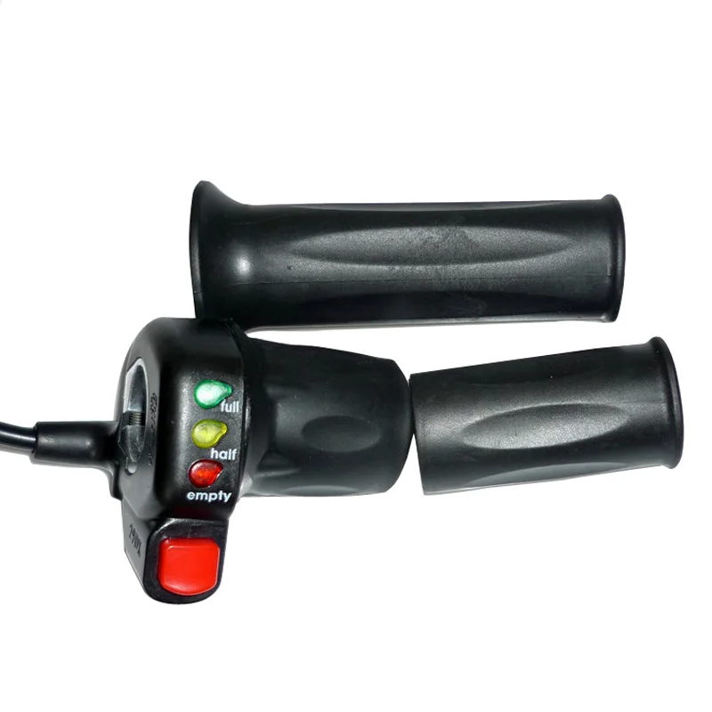 29X-DX Model Half-Handle Electric Bike Throttle With On/Off Self-locking Switch Button 24V / 36V / 48V Battery Indicate Throttle
29X-DX Model Half-Handle Electric Bike Throttle With On/Off Self-locking Switch Button 24V / 36V / 48V Battery Indicate Throttle