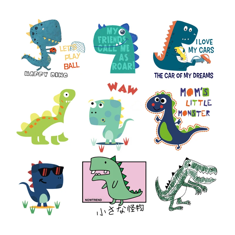 Thermo-Sticker Fabric Patches Ironing Applications Dinosaur Cartoon Fashion Patches For Children Decoration DIY Stripes On Jeans
Thermo-Sticker Fabric Patches Ironing Applications Dinosaur Cartoon Fashion Patches For Children Decoration DIY Stripes On Jeans