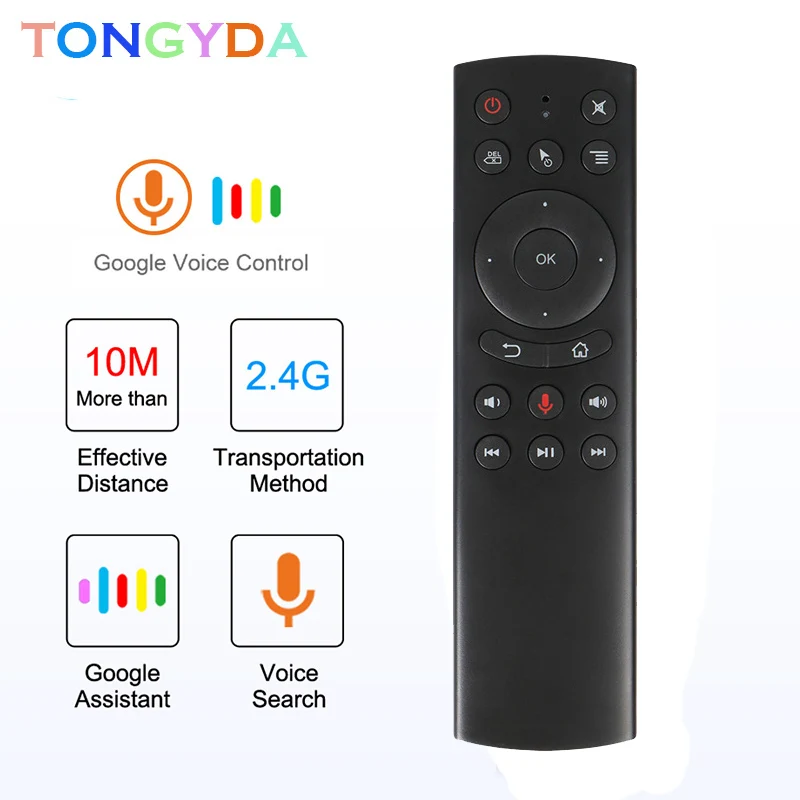 G20 Voice Control 2.4G Wireless G20S With Gyroscope Air Mouse Keyboard Motion Sensing IR Remote Control For Android TV Box PC
G20 Voice Control 2.4G Wireless G20S With Gyroscope Air Mouse Keyboard Motion Sensing IR Remote Control For Android TV Box PC