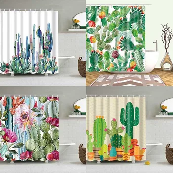 Multi-size Printed Shower Curtains Tropical Cactus Shower Curtain Polyester Fabric Bath Curtain for The Bathroom Decorations
Multi-size Printed Shower Curtains Tropical Cactus Shower Curtain Polyester Fabric Bath Curtain for The Bathroom Decorations