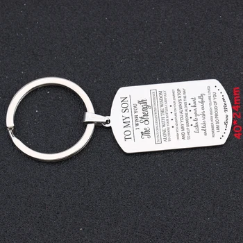 Gift From Mom Keychain To My Son I Wish You The Strength To Face Challenges With Confidence Fashion Key Ring
Gift From Mom Keychain To My Son I Wish You The Strength To Face Challenges With Confidence Fashion Key Ring