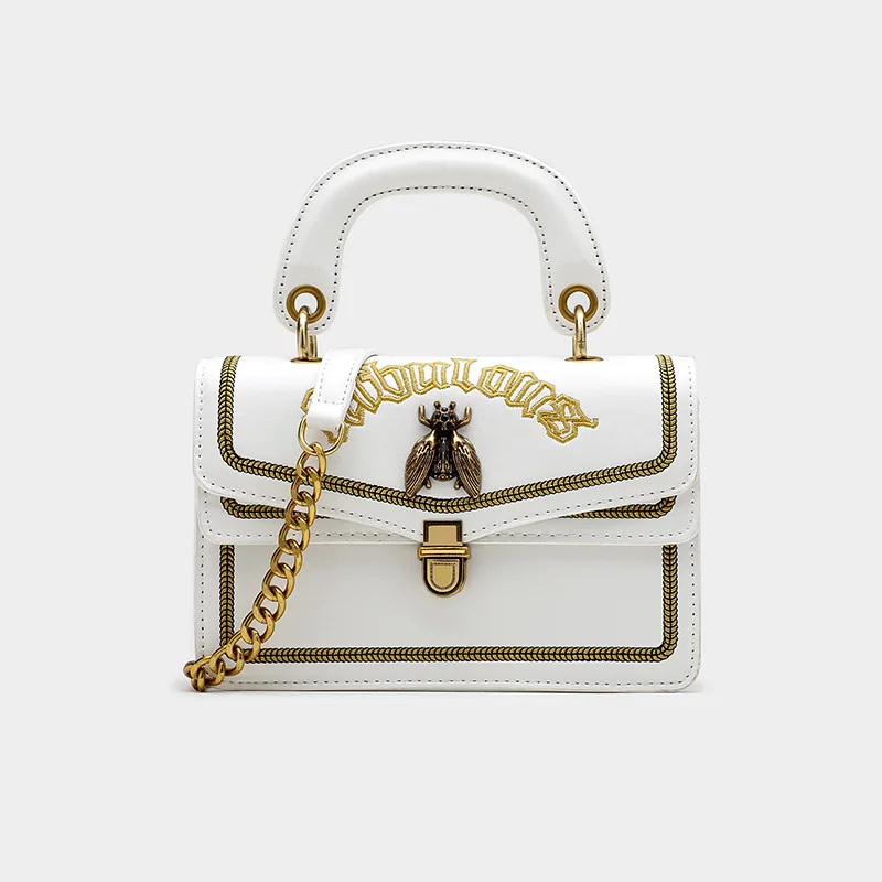 2020 New Style mi feng bao Embroidered Retro Square Sling Bag Lock Bag with Chain Shoulder Oblique Bag Fashion WOMEN'S Fashion H
2020 New Style mi feng bao Embroidered Retro Square Sling Bag Lock Bag with Chain Shoulder Oblique Bag Fashion WOMEN'S Fashion H