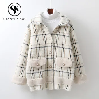 High quality Faux Mink Sweater Women Plaid Cardigan Coat Autumn Winter Thick Warm Outerwear Women Cardigans knitting Sweaters
High quality Faux Mink Sweater Women Plaid Cardigan Coat Autumn Winter Thick Warm Outerwear Women Cardigans knitting Sweaters